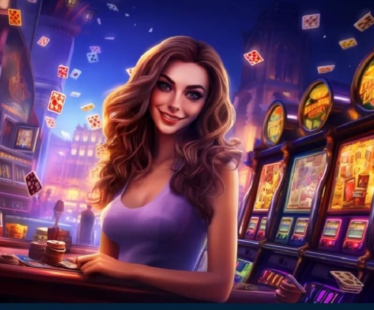 Casino-style game lobby with slots and table games